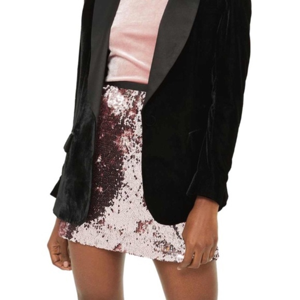 NWT Top Shop sequin mini skirt US 4